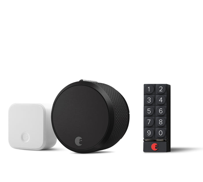August wifi lock, keypad, and connector