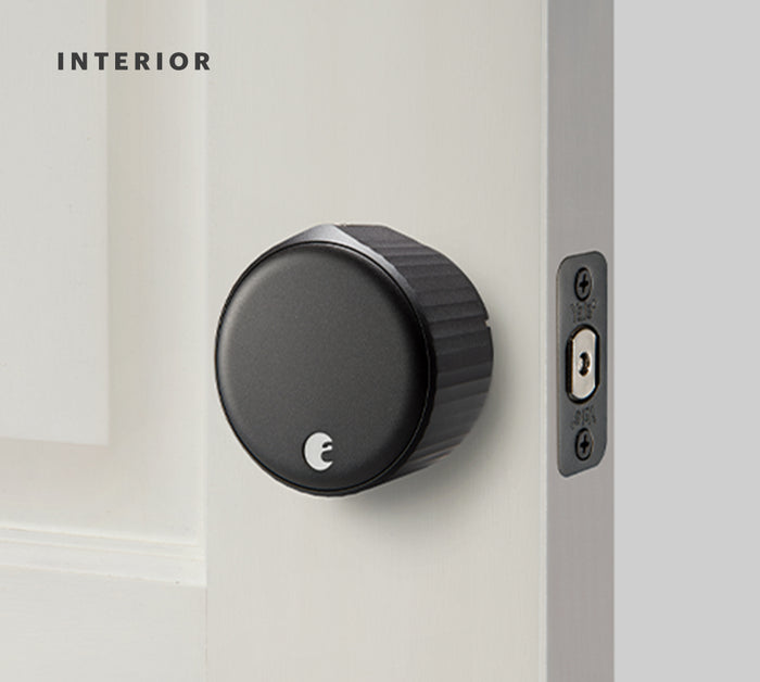 August smart lock pro shown in dark gray