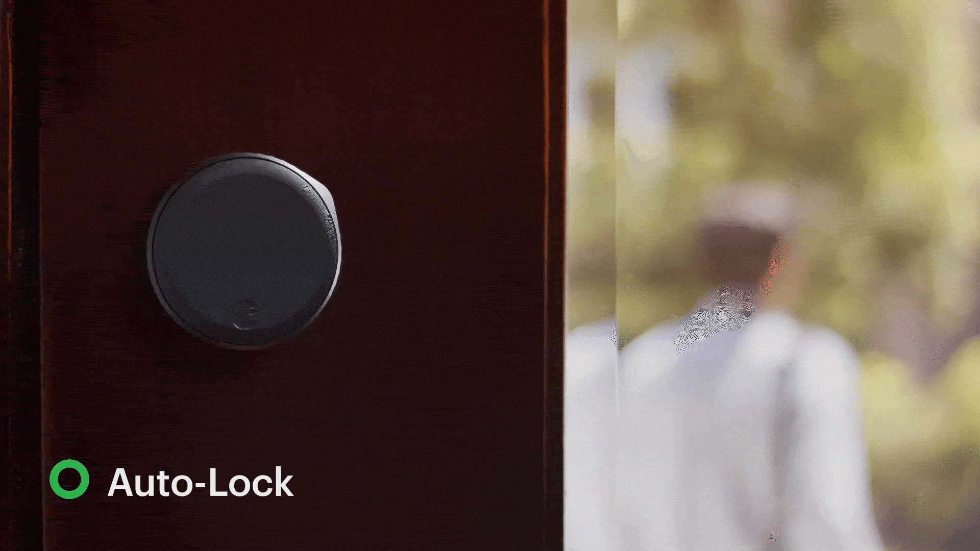 Auto-lock when man leaves home