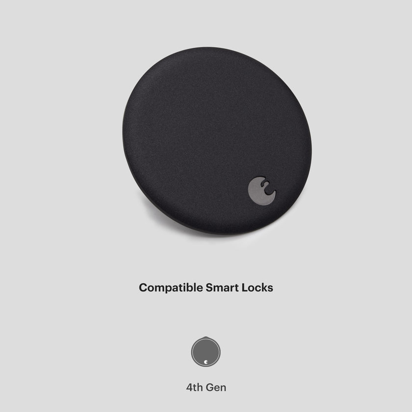 Matte Black for August Wi-Fi Smart Lock