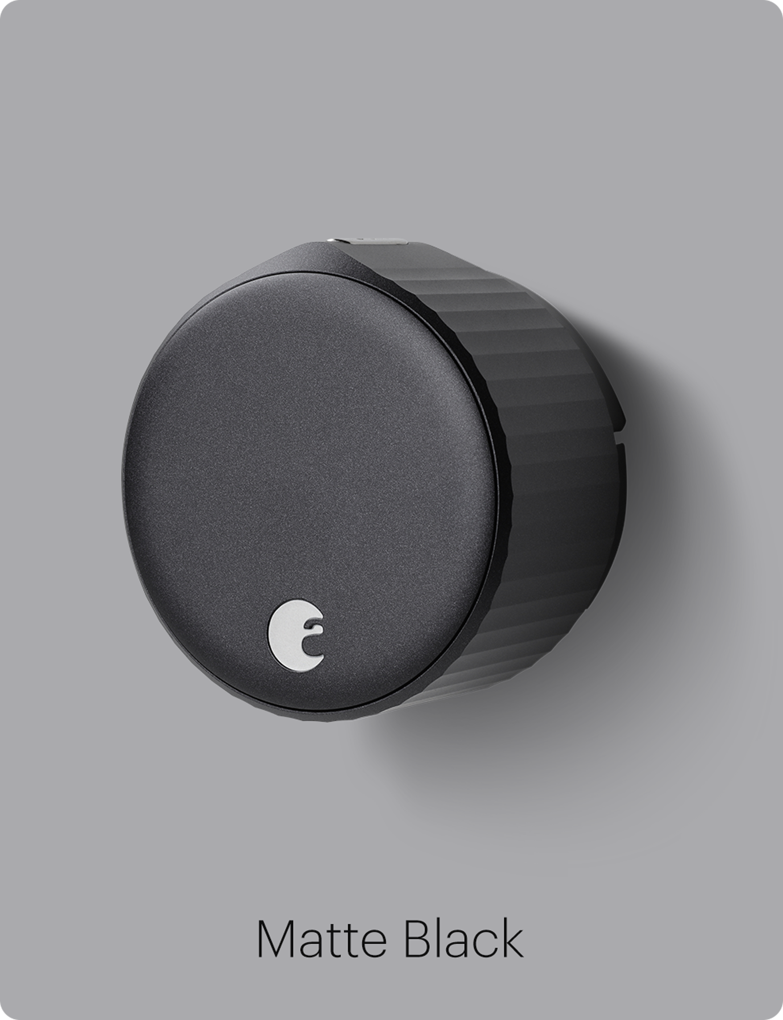 The best smart lock on the market is shown, the August WiFi Smart Lock.