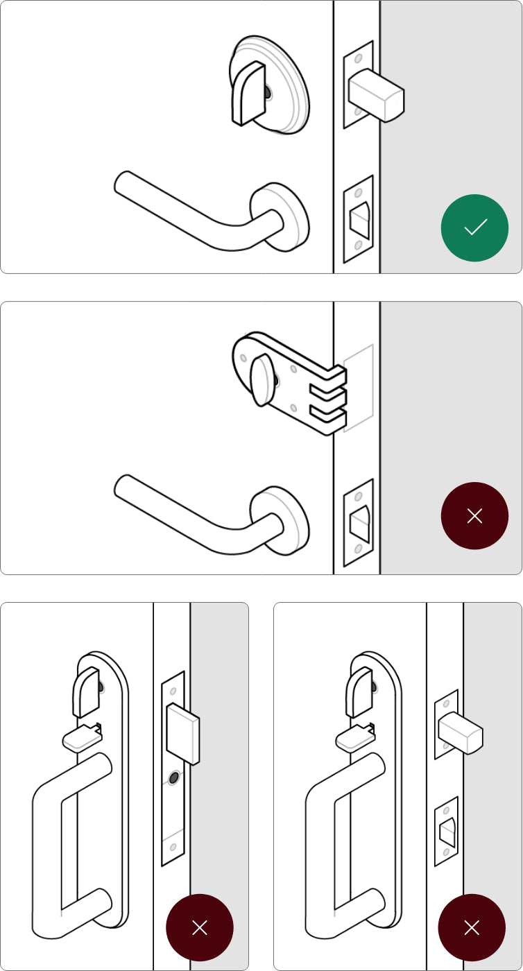 illustration of smart lock compatibility with single cylinder deadbolt