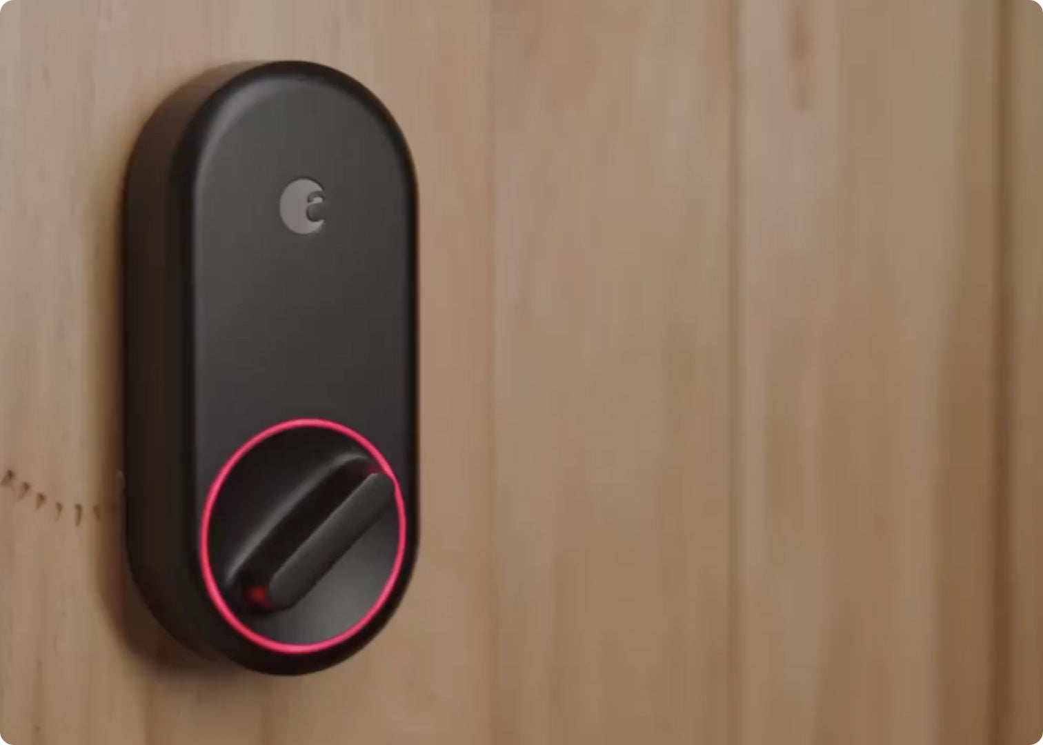 august lock on a door