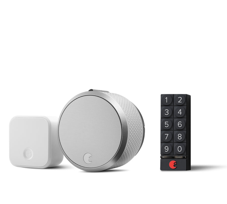 August wifi lock, keypad, and connector