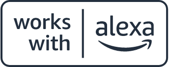 Works with Alexa logo.