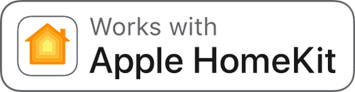 Works with Apple HomeKit logo.