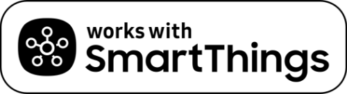 Works with SmartThings logo.