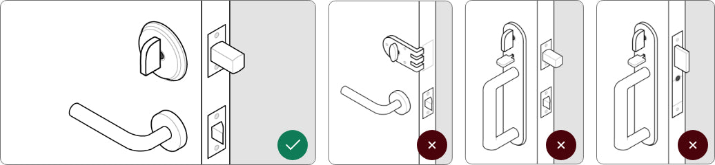 illustration of smart lock compatibility with single cylinder deadbolt
