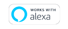 An icon stating the wifi smart locks work with Amazon Alexa