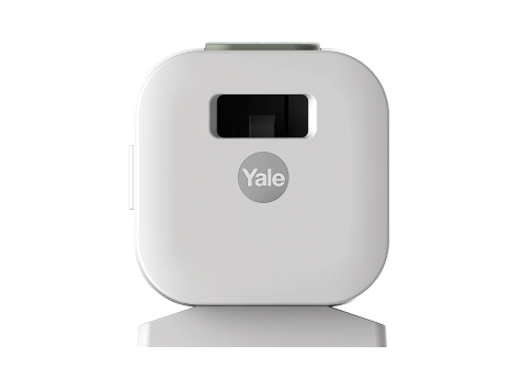 A white Yale cabinet camera
