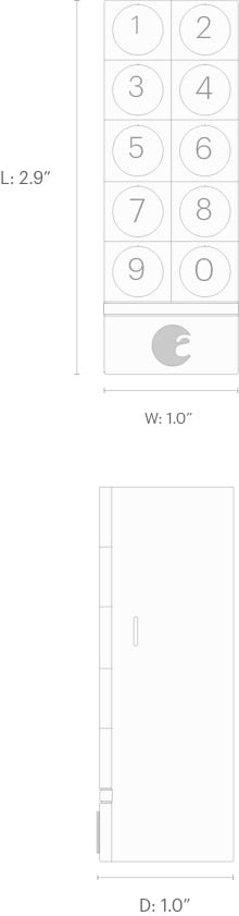 August Smart Keypad Dimensions